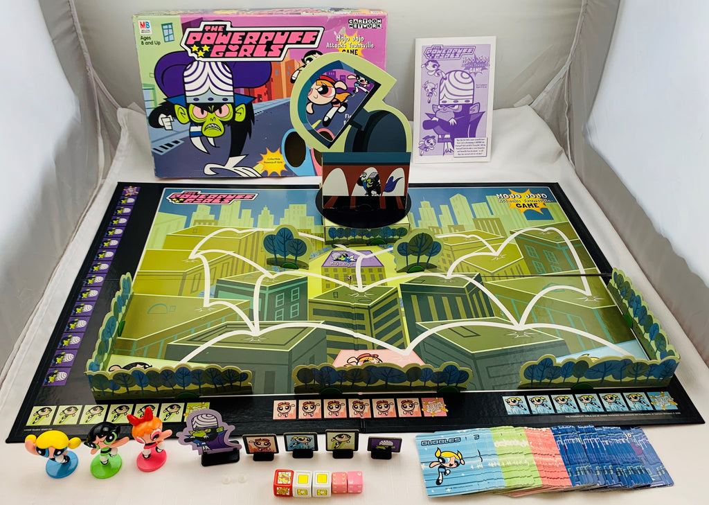 Used Powerpuff Girls: Mojo Jojo Attacks Townsville Board Game Complete MB  2000
