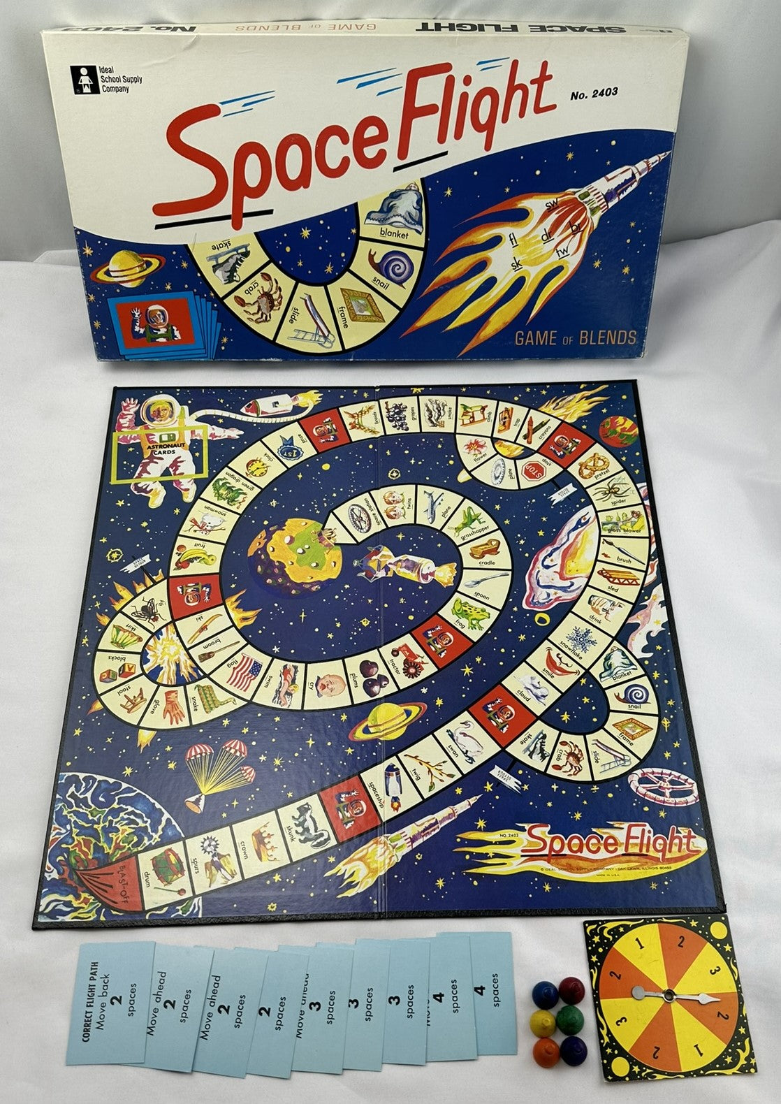 Space Flight Board Game - 1975 - Ideal - Great Condition