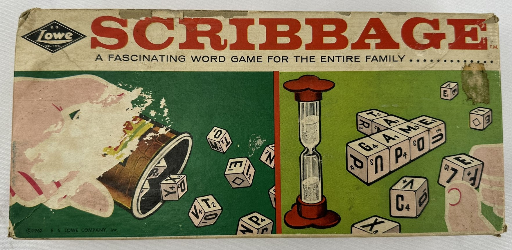 Scribbage Game - 1963 - E.S. Lowe - Good Condition