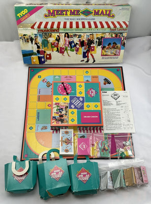 Meet Me at the Mall Board Game - 1990 - Tyco - Good Conditiono