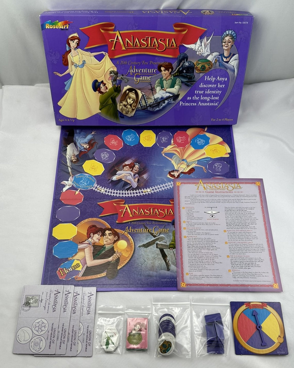 Anastasia Adventure Game - 1997 - RoseArt - Great Condition