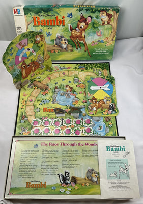 Bambi Game - 1992 - Milton Bradley - Good Condition