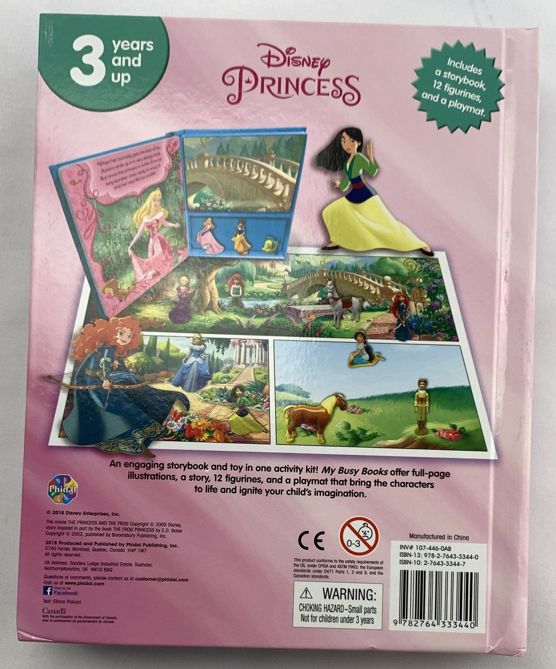 Disney Princess Great Adventures My Busy Book - 2018 - Great Condition