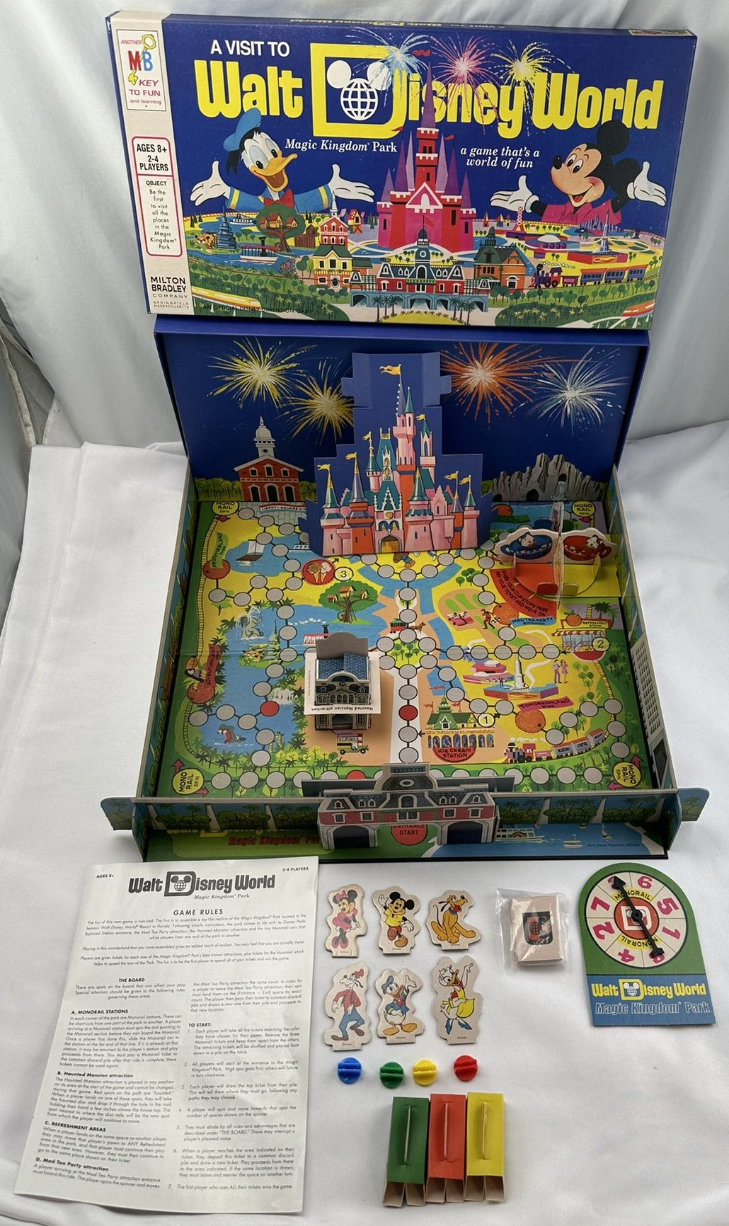 A Visit to Walt Disney World Magic Kingdom Game - 2021 - Milton Bradley - Great Condition