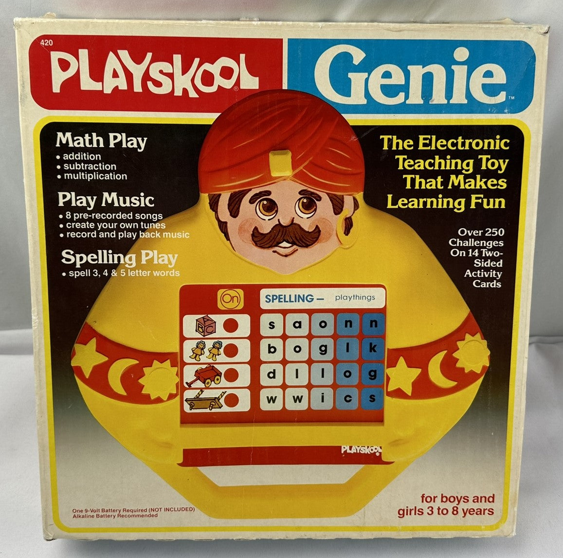 Genie Robot with 14 Cards in Box - 1981 - Playskool - Great Condition