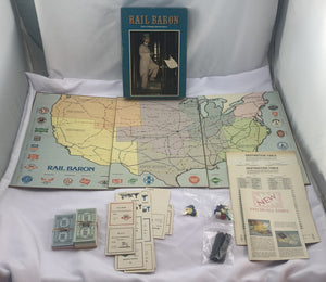 Rail Baron Game - 1977 - Avalon Hill - Great Condition