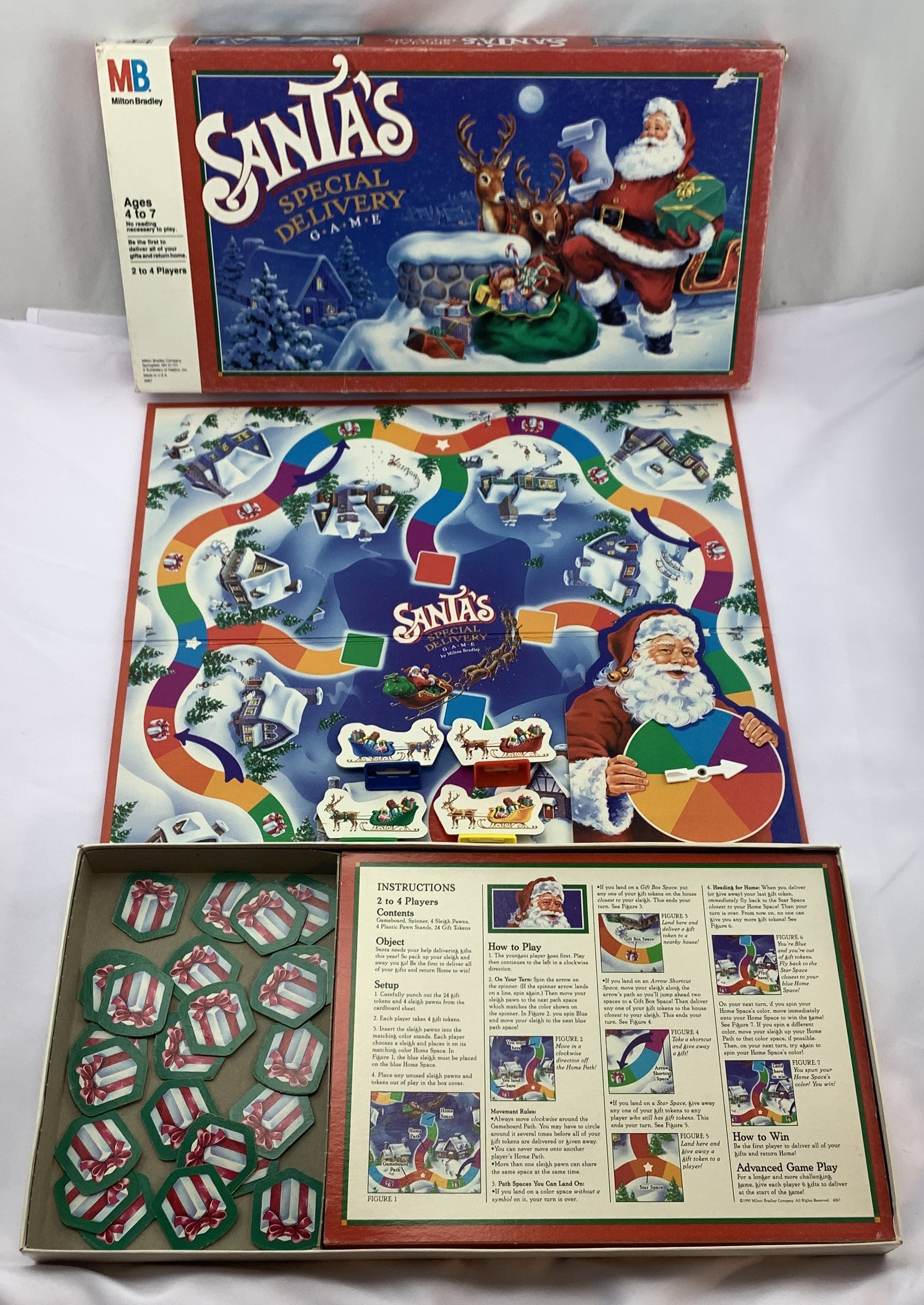 Santa's Special Delivery Game - 1989 - Milton Bradley - Great Condition