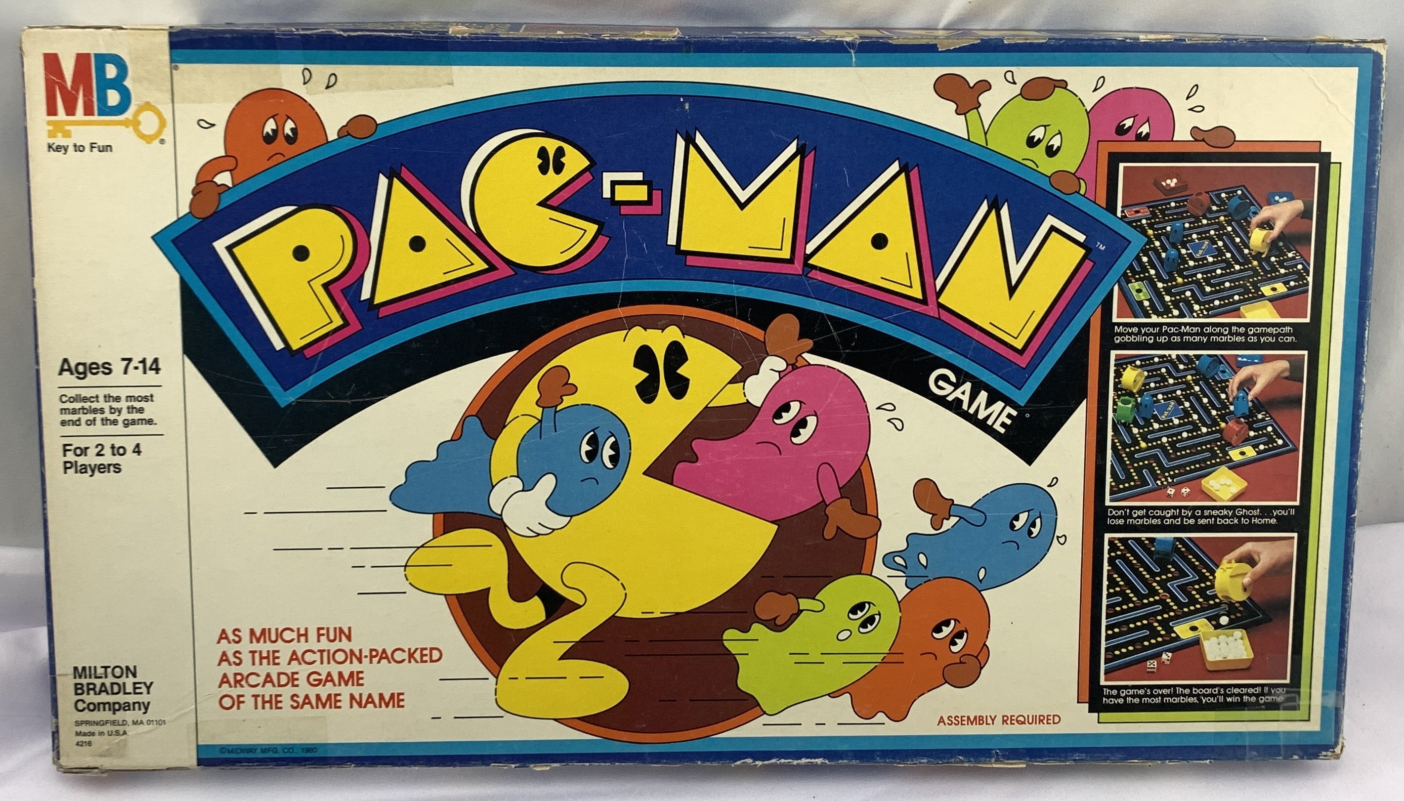 Pac-man Board Game - 1982 - Milton Bradley - Good Condition