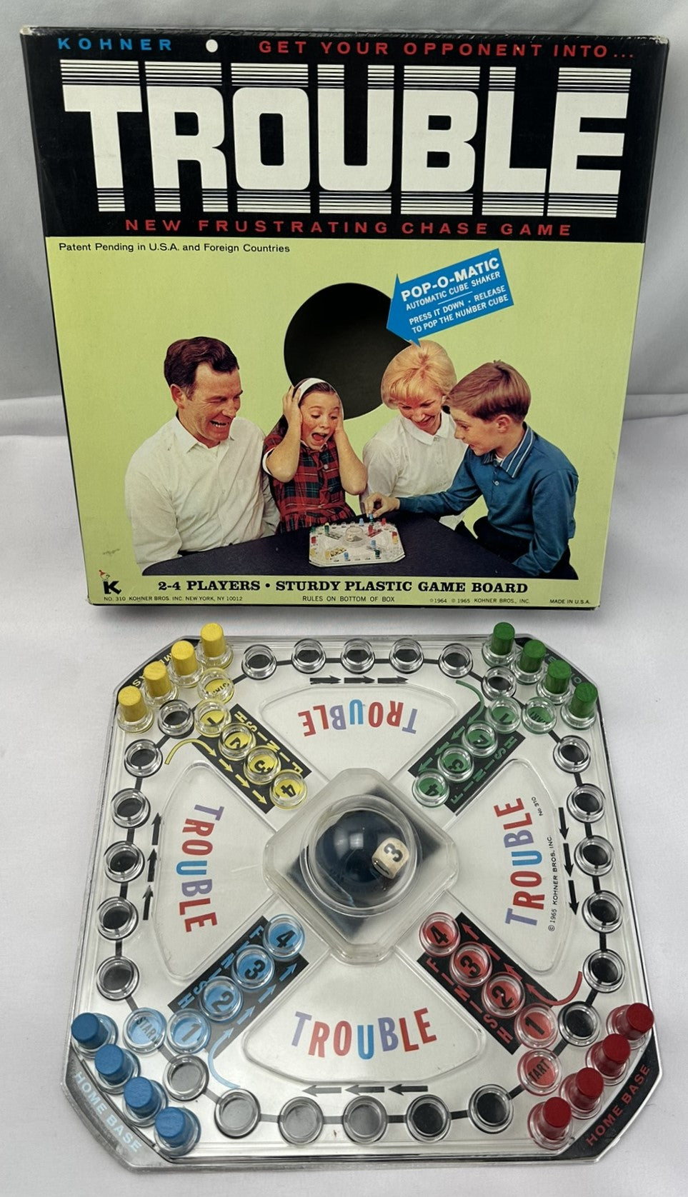 Trouble Game - 1965 - Kohner - Excellent Condition