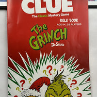 Dr. Seuss The Grinch Game of Clue - 2022 - Hasbro - Great Condition