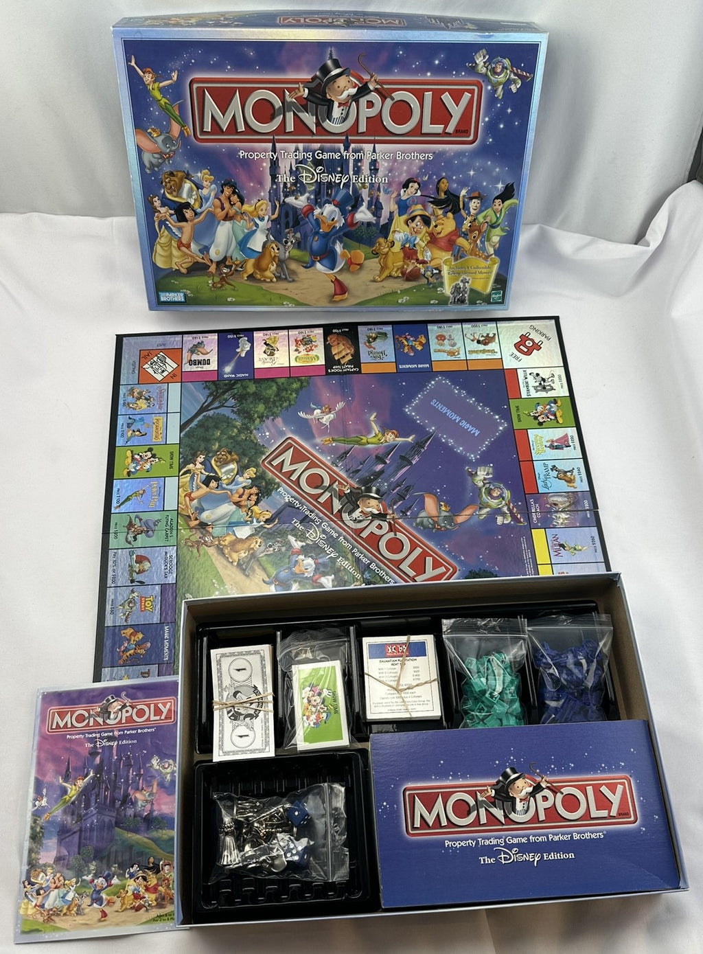 Disney Monopoly Game - 2001 - Parker Brothers - Great Condition