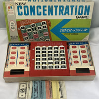 Concentration Game 10th Edition - 1971 - Milton Bradley - Good Condition