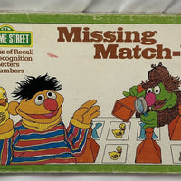 Sesame Street Missing Match Ups Husker Du Game - 1976 - Milton Bradley - Good Condition