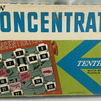 Concentration Game 10th Edition - 1971 - Milton Bradley - Good Condition