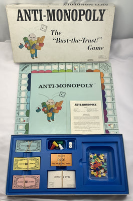 Anti-Monopoly Game - 1973 - Talicor - Great Condition