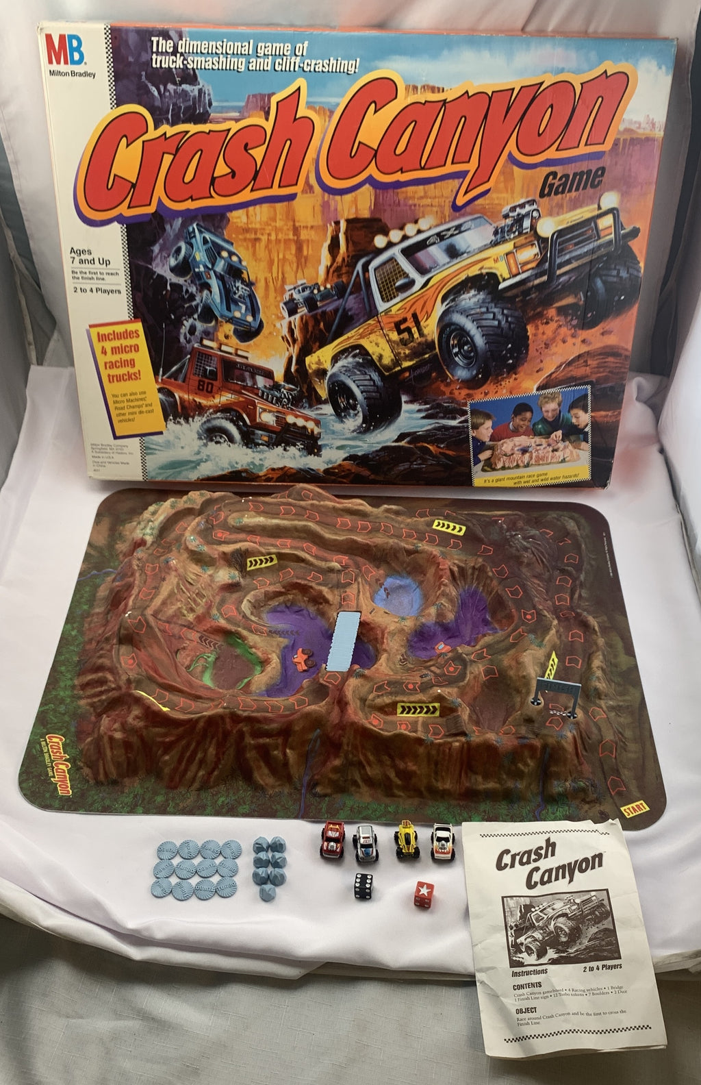 Crash Canyon Game - 1989 - Milton Bradley - Great Condition