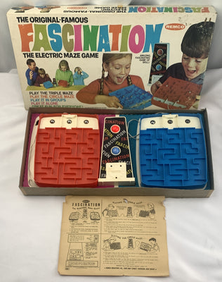 Fascination Game Electric Maze Game - 1968 - Remco - Very Good Condition