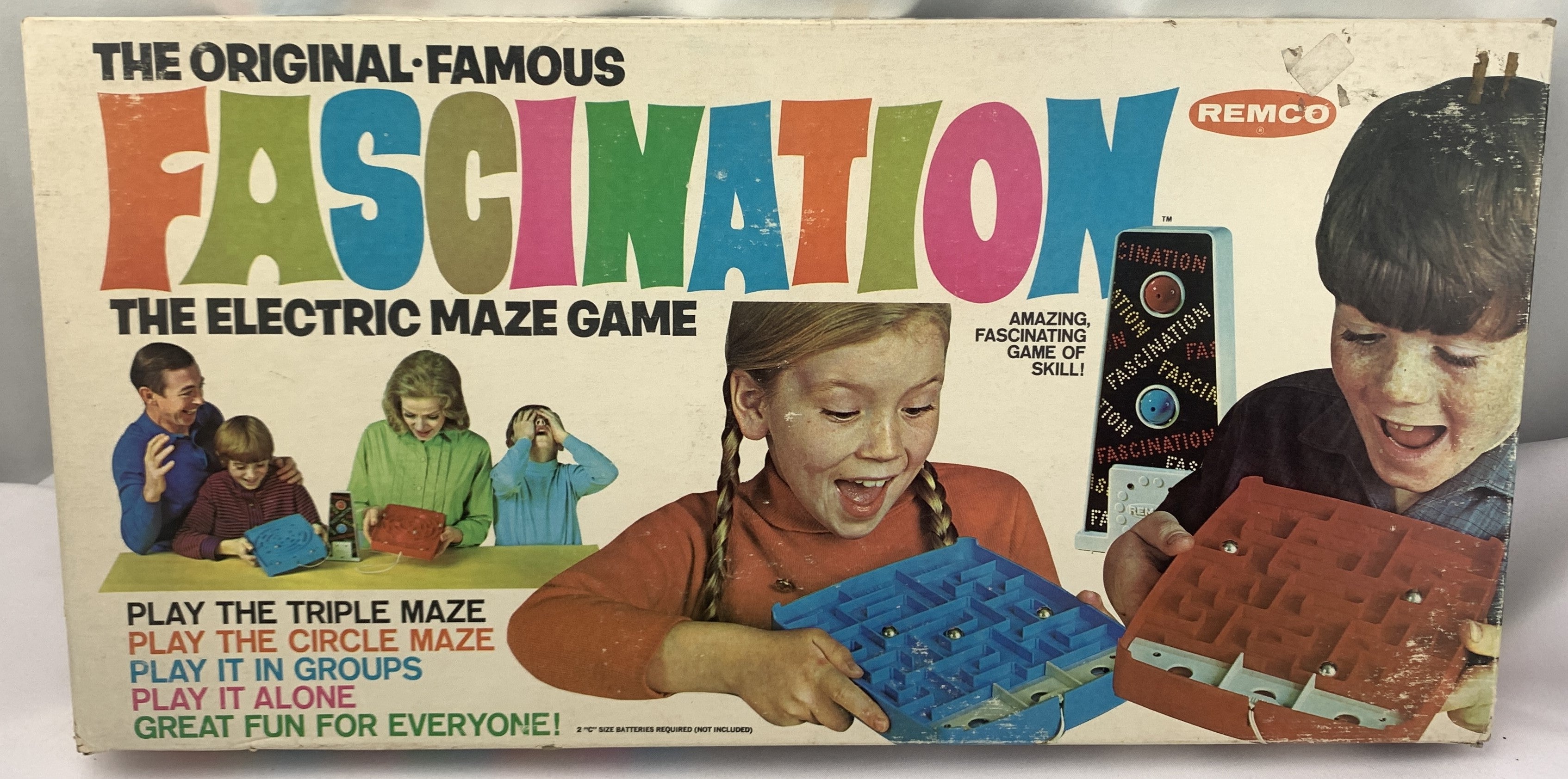 Fascination Game Electric Maze Game - 1968 - Remco - Very Good Condition