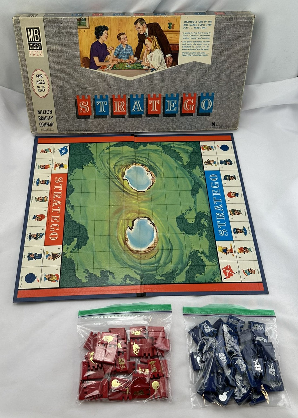 Stratego Game - 1962 - Milton Bradley - Very Good Condition