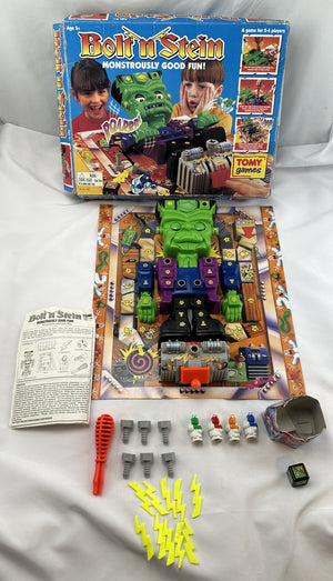 Bolt N Stein Frankenstein Game - 1994 - Tomy - Good Condition