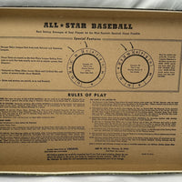 All Star Baseball Board Game - 1968 - Cadaco - Great Condition