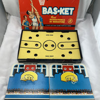 Bas-ket Game Miniature Basketball - 1966 - Cadaco - Good Condition