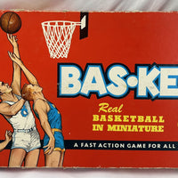 Bas-ket Game Miniature Basketball - 1966 - Cadaco - Good Condition