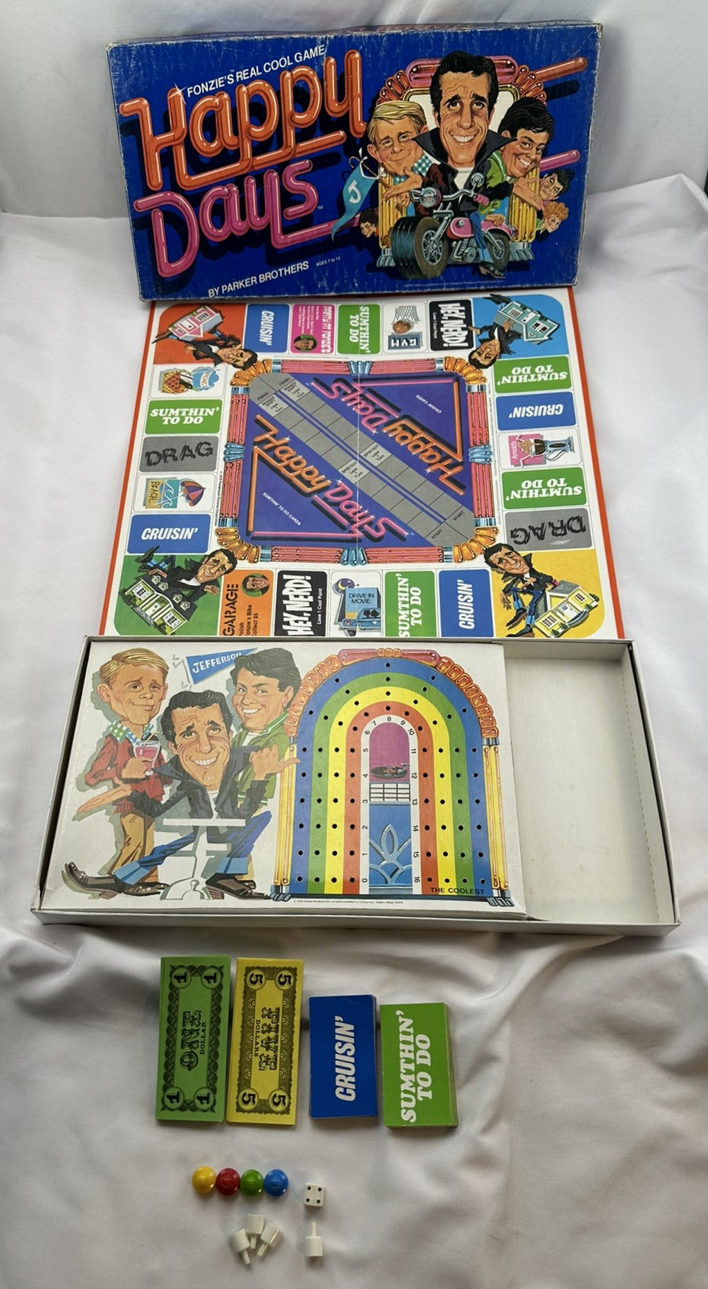 Happy Days Game - 1976 - Parker Brothers - Very Good Condition