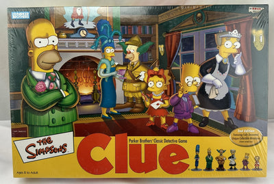 Simpsons Clue Game - 2002 - Parker Brothers - New/Sealed