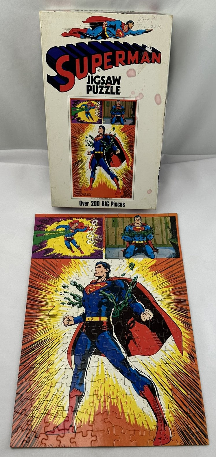 Superman 200 Pc Puzzle - 1973 - APC - Very Good Condition