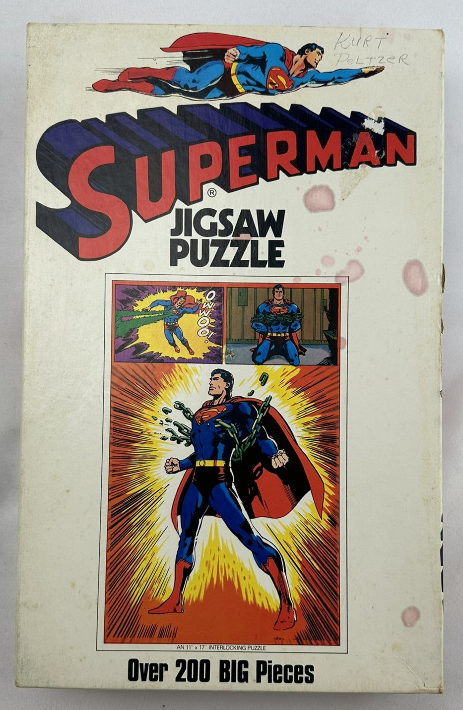 Superman 200 Pc Puzzle - 1973 - APC - Very Good Condition