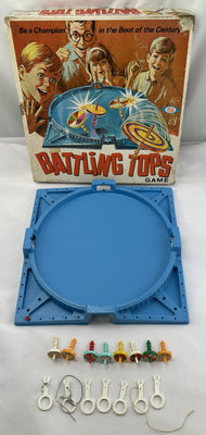 Battling Tops Game - 1968 - Ideal - Very Good Condition