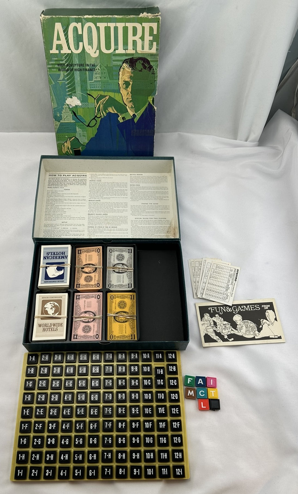 Acquire Game - 1968 - 3M - Good Condition