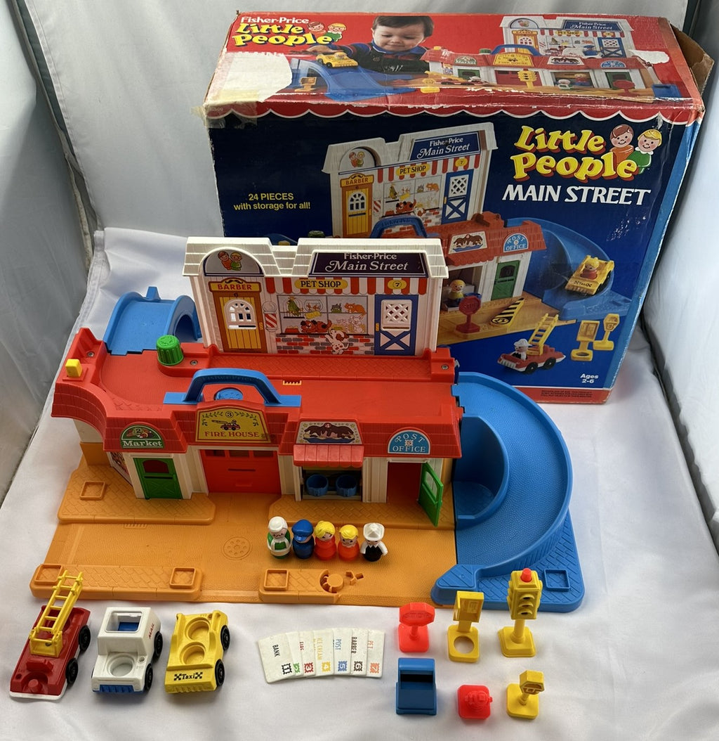 Fisher Price Little People Main Street #2500 in Box - 1986 - Great Condition