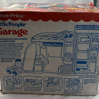 Fisher Price Little People Action Garage in Box - 1990 - Very Good Condition