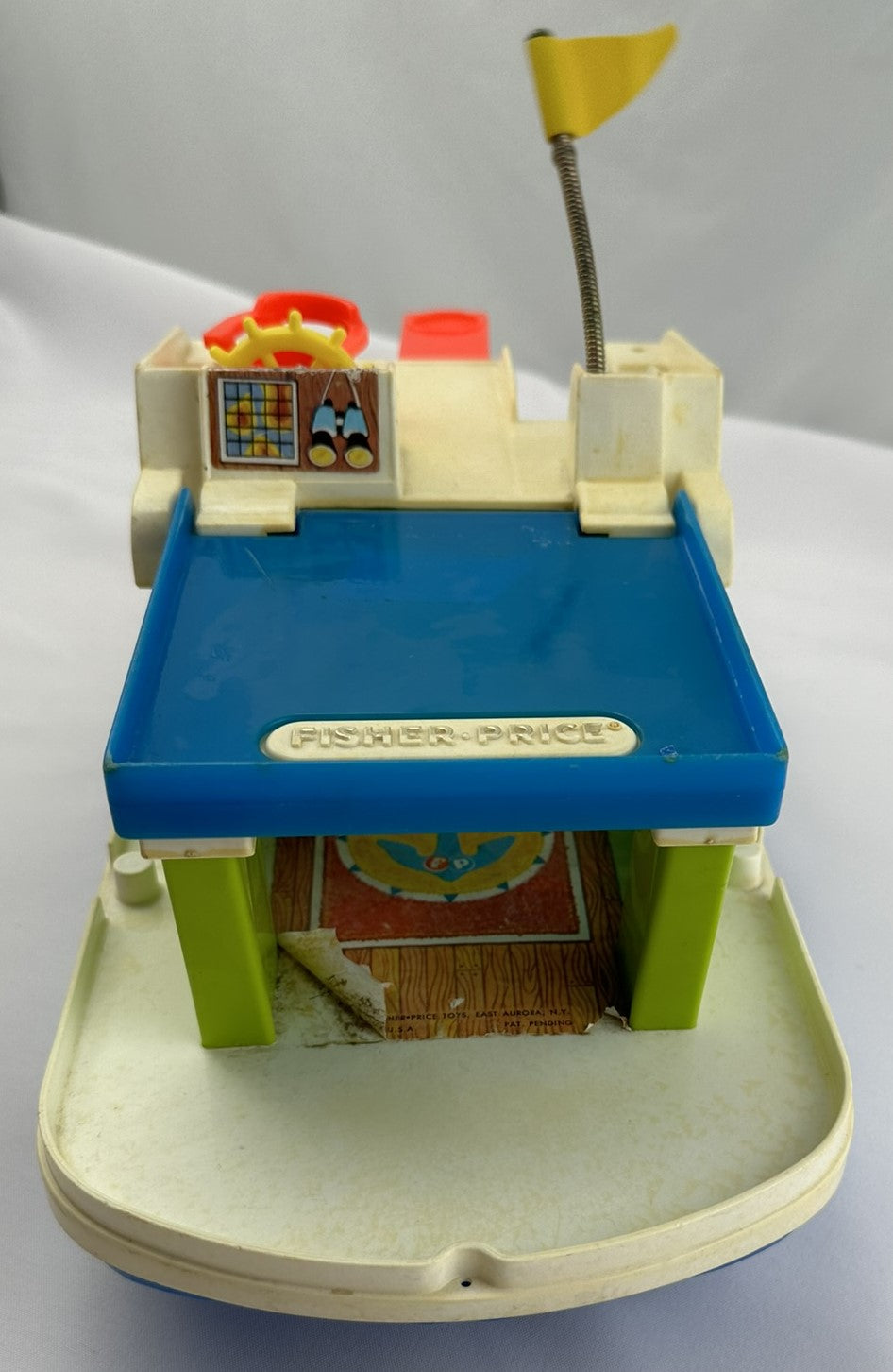 Fisher Price Little People Play Family House Boat #985 - 1972 - Very Good Condition