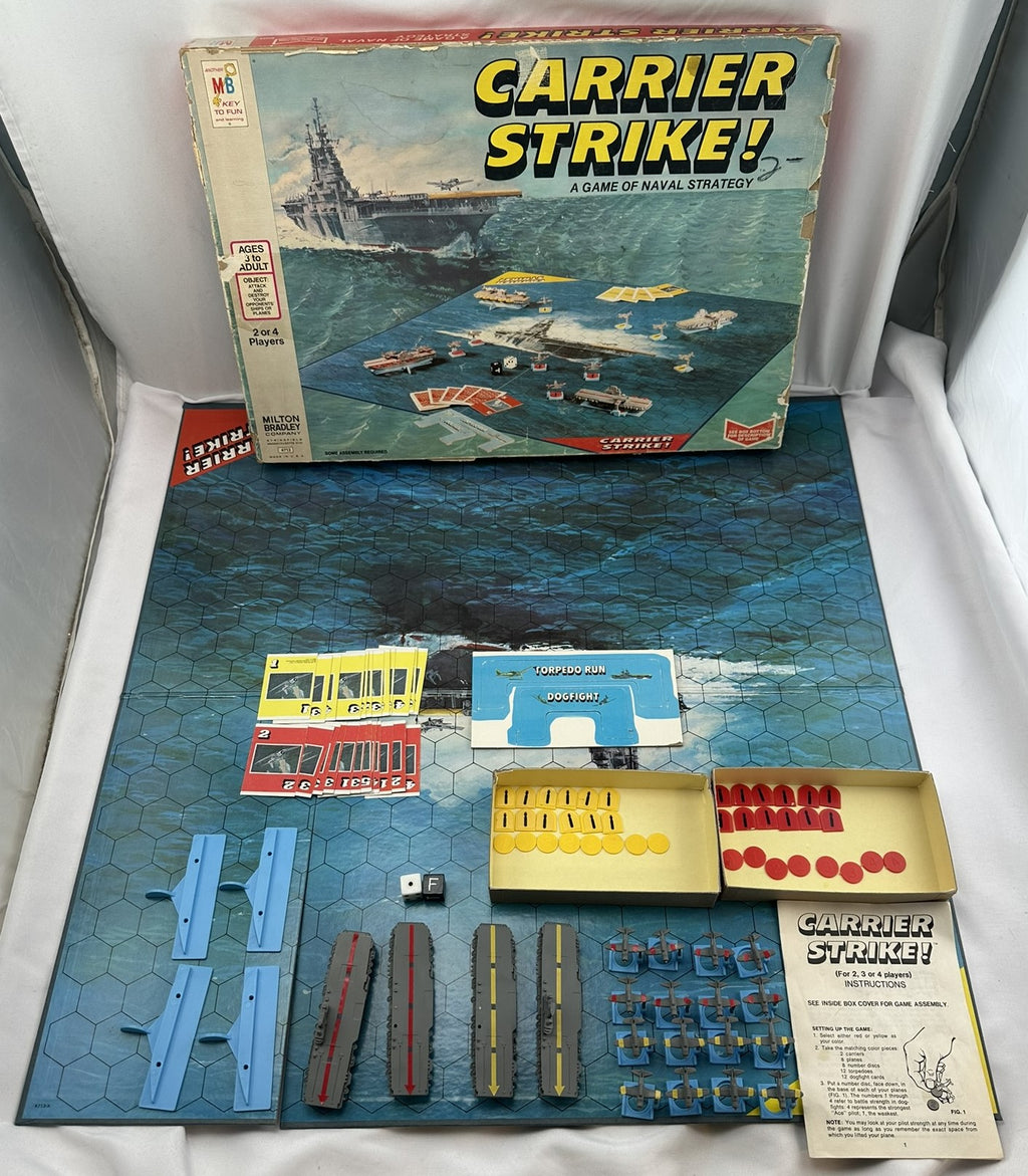 Carrier Strike Game - 1977 - Milton Bradley - Good Condition