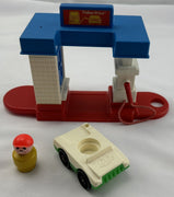 Fisher Price Little People Gas Station #2455 - 1990 - Very Good Condition