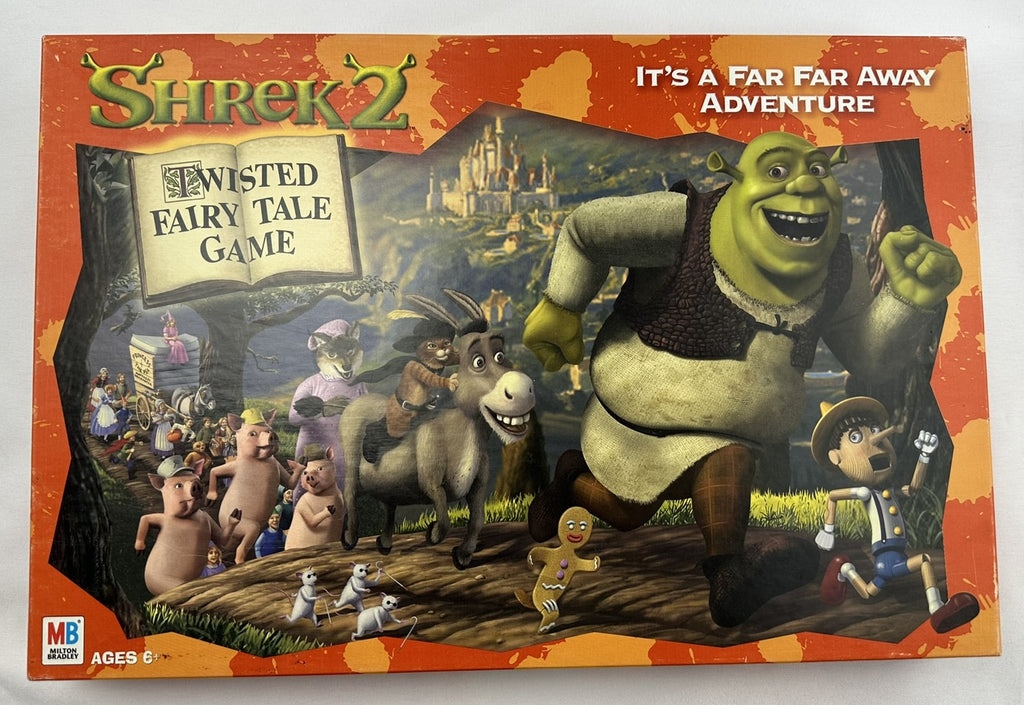 Shrek 2: The Twisted Fairy Tale Game - 2004 - Milton Bradley - New Old Stock