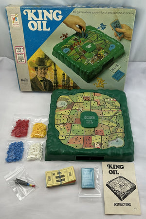 King Oil Game - 1974 - Milton Bradley - Great Condition