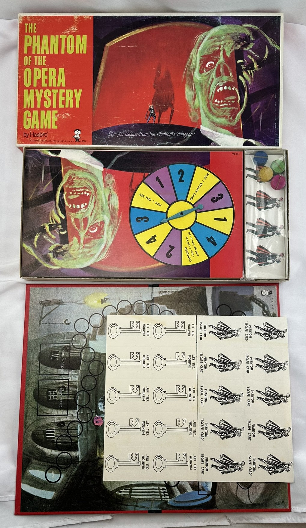 The Phantom of the Opera Mystery Game - 1963 - Hasbro - New Old Stock