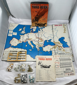 Rise and Decline of the Third Reich Game - 1974 - Avalon Hill - Very Good Condition