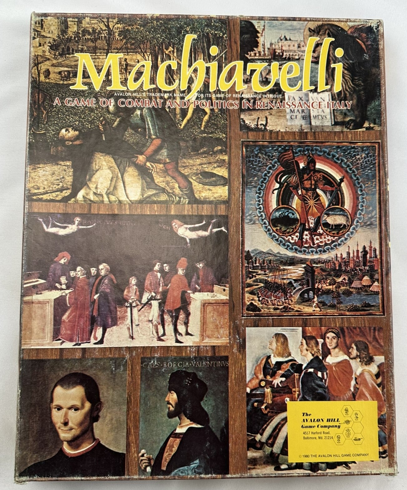 Machiavelli  - 1976 - Avalon Hill - Very Good Condition