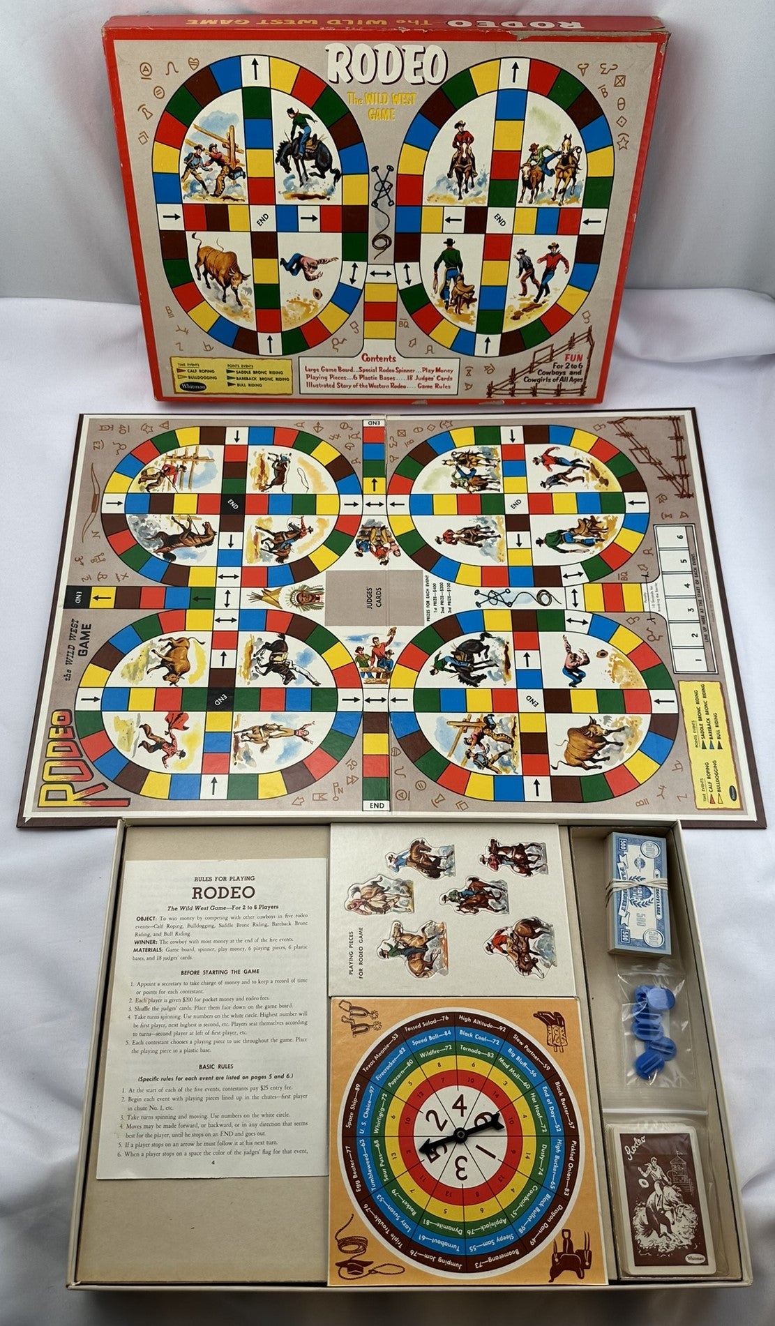 Rodeo, The Wild West Game - 1957 - Whitman - New Old Stock