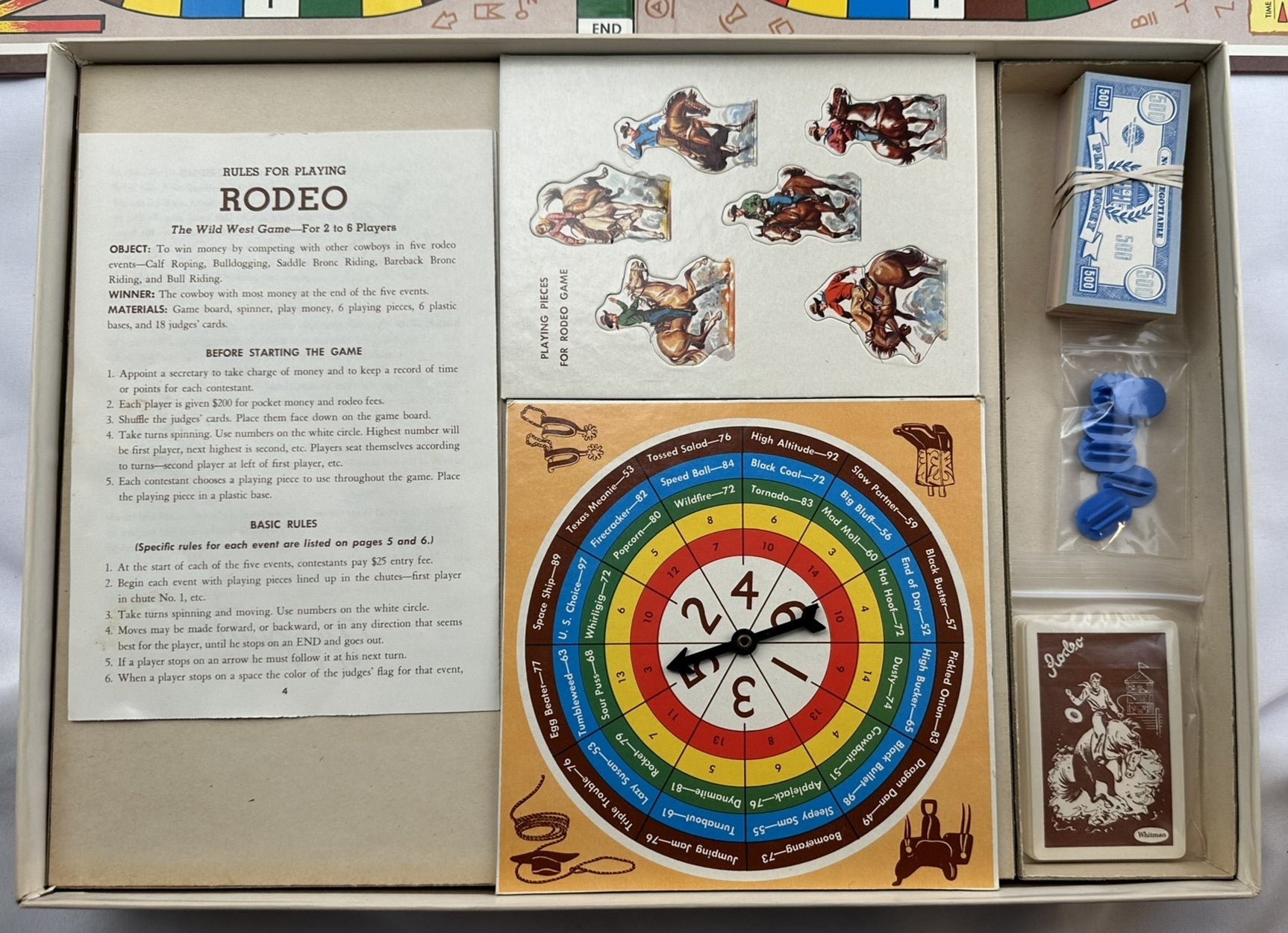 Rodeo, The Wild West Game - 1957 - Whitman - New Old Stock