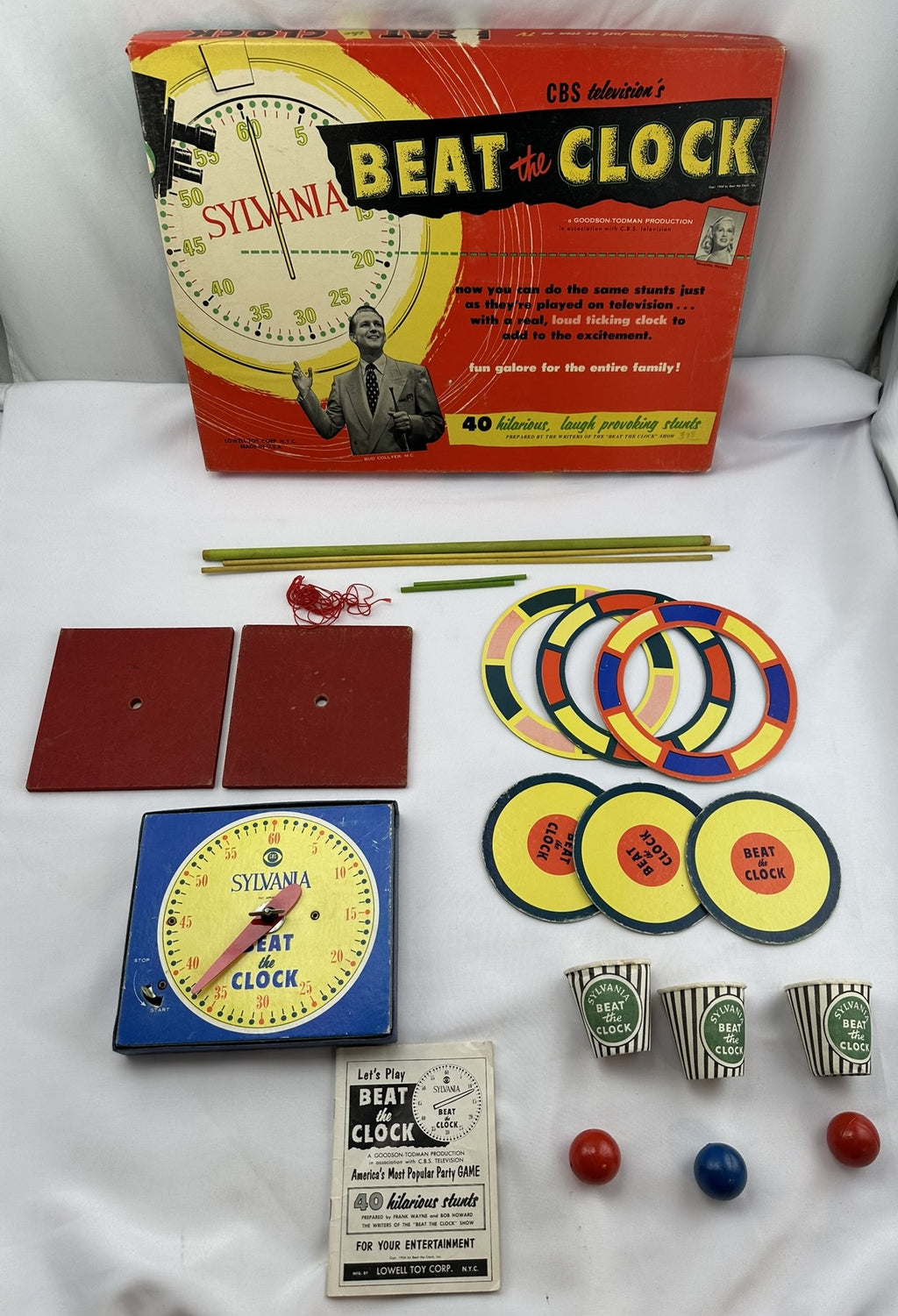 Beat the Clock Game - 1954 - Lowell Toys - Great Condition