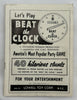 Beat the Clock Game - 1954 - Lowell Toys - Great Condition