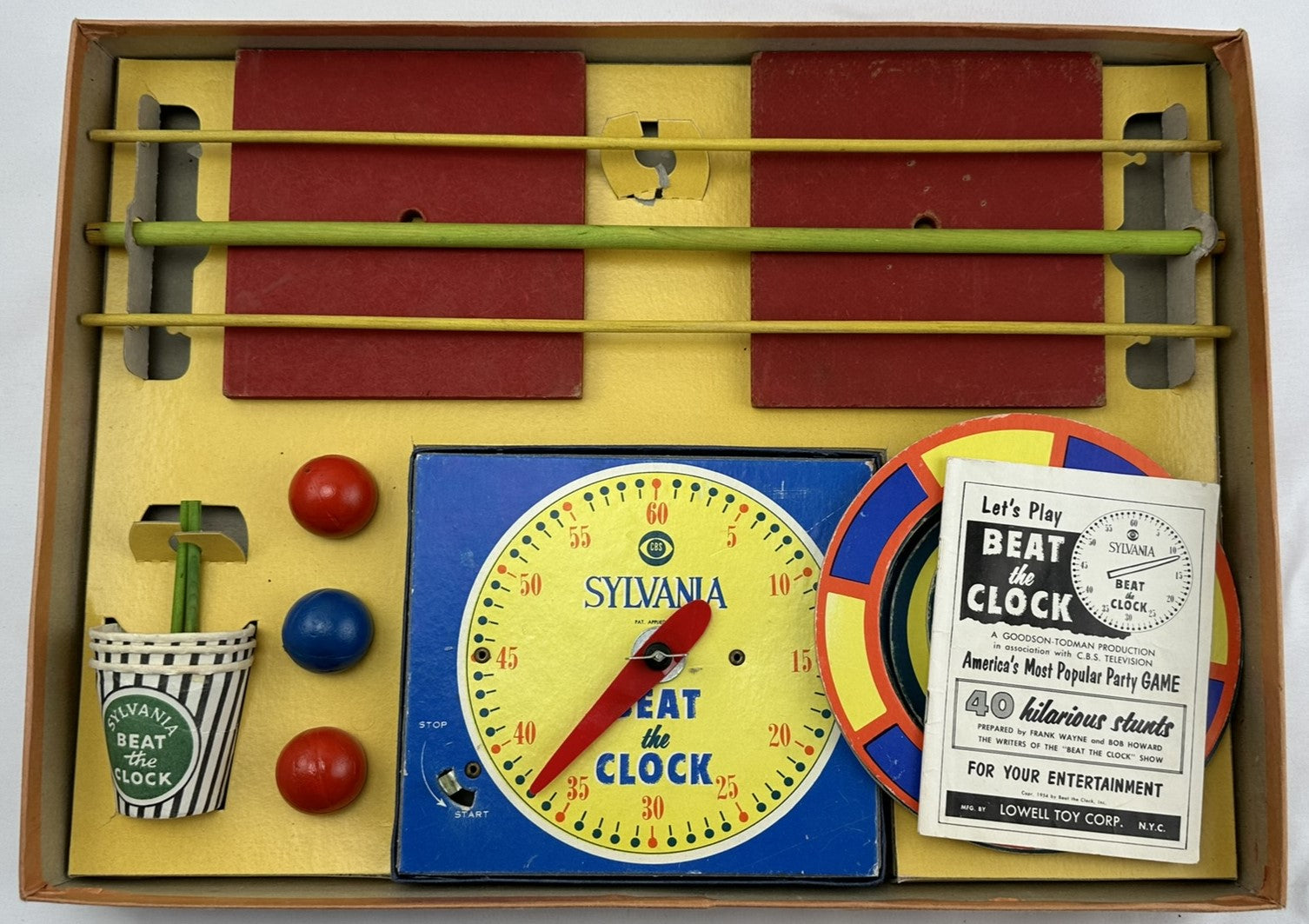 Beat the Clock Game - 1954 - Lowell Toys - Great Condition