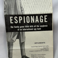 The Game of Espionage - 1963 - Transogram - Very Good Condition