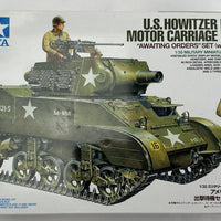 Tamiya 1:35 Scale US Howitzer Motor Carriage M8 Model Kit - Tamiya - Partially Assembled